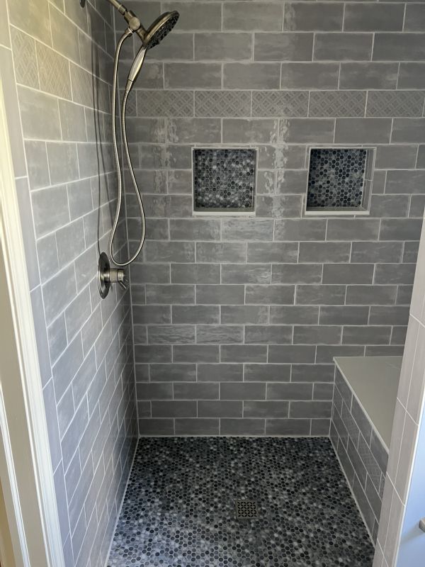 Custom vanity and tile work in Brighton, Michigan